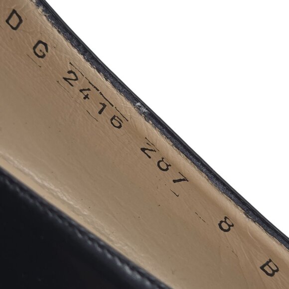 Vintage Salvatore Ferragamo Black Leather Dress Pumps Womens Size 8 Formal Heels - Picture 7 of 13